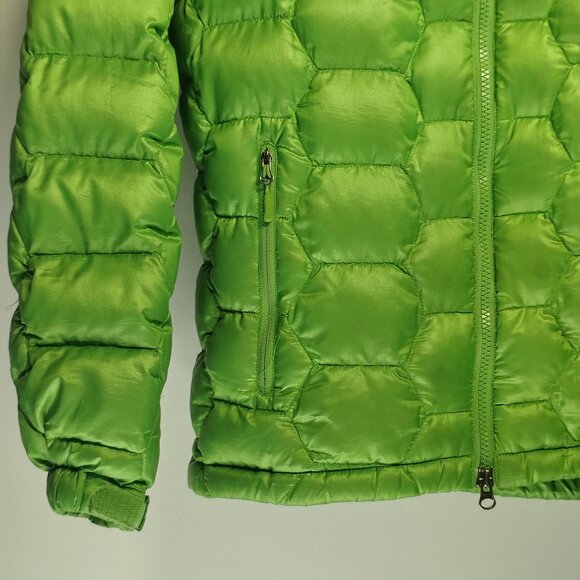 Marmot Ama Dablam Down Jacket Women's Green 800df Insulated Hood Size Medium - Picture 5 of 16